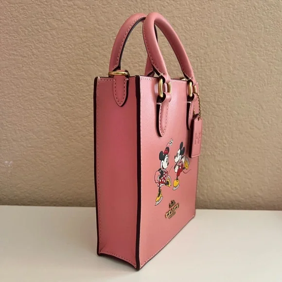 Disney X Coach North South Mini Tote With Ice Skate Motif - Picture 2 of 5